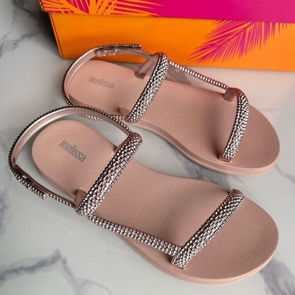 Melissa‎ Brightness Sandal, LIGHT PINK, Size 7 M - Picture 2 of 8
